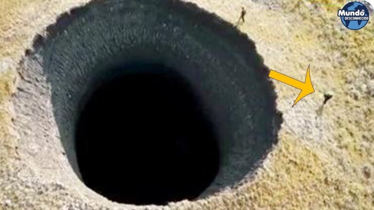 Cratera gigantesca de 50 metros surgiu do dia pra noite na Sibéria revelando algo assustador
