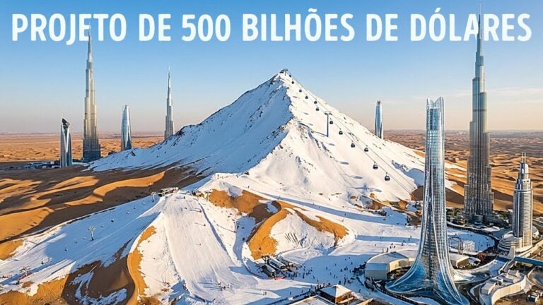 A Arábia Saudita está trazendo neve para o deserto - por quê?