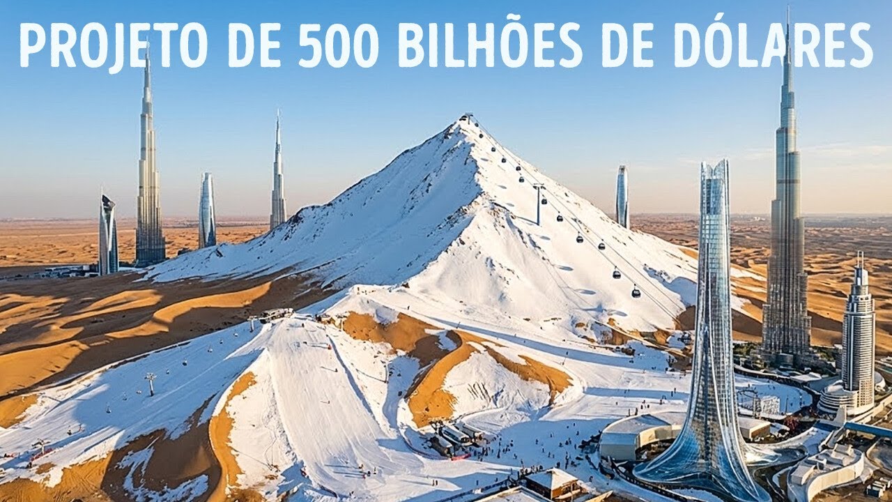 A Arábia Saudita está trazendo neve para o deserto - por quê?