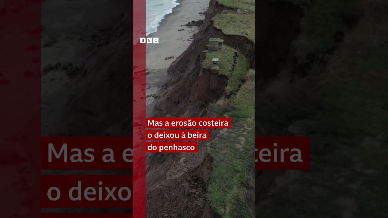 Bunker nuclear 'a poucos dias' de ruir sobre o mar por erosão na costa da Inglaterra