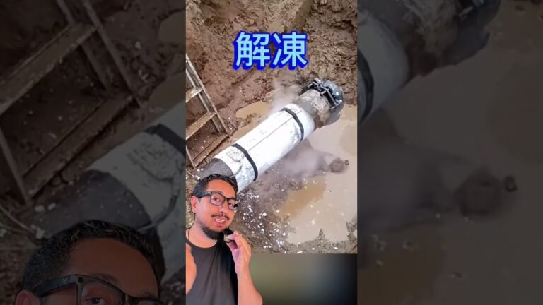 Chineses congelam os canos para consertar antes