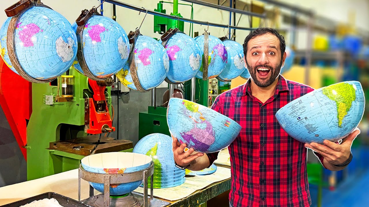 COMO é FABRICADO um GLOBO TERRESTRE? #Boravê