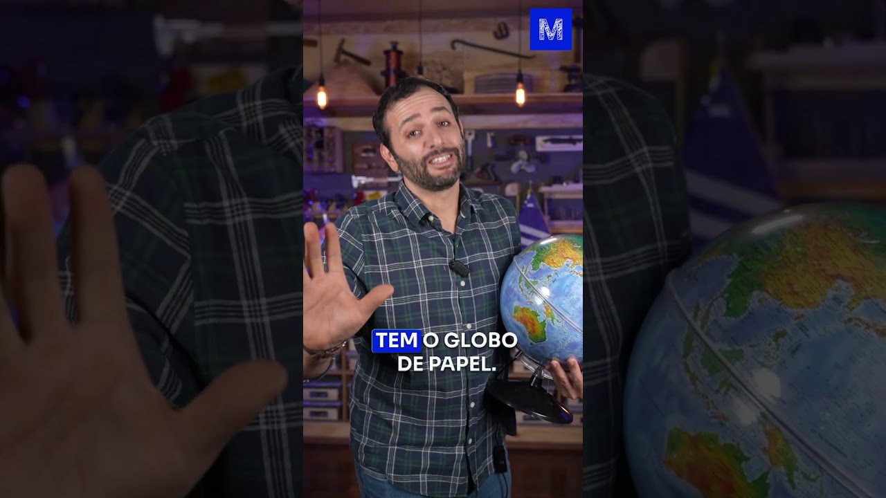 COMO m MAPA PLANO vira um GLOBO TERRESTRE?