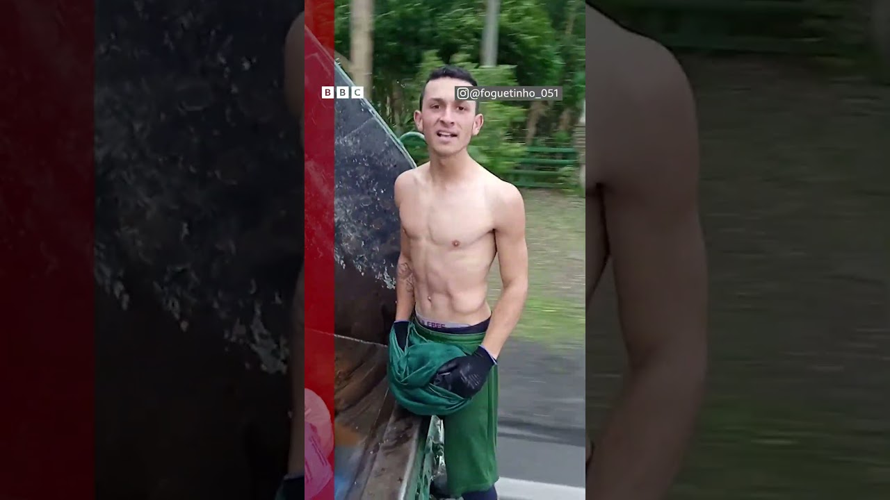 'Colegas tinham vergonha, agora têm orgulho da profissão': o gari que viralizou com suas acrobacias