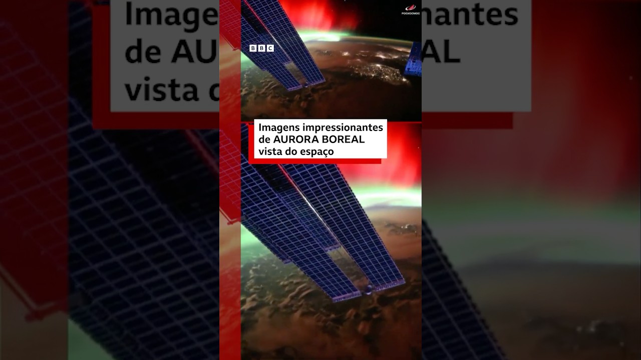 Imagens impressionantes de aurora boreal vista do espaço