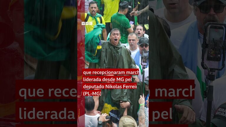 Manifestação bolsonarista é atingida por raio