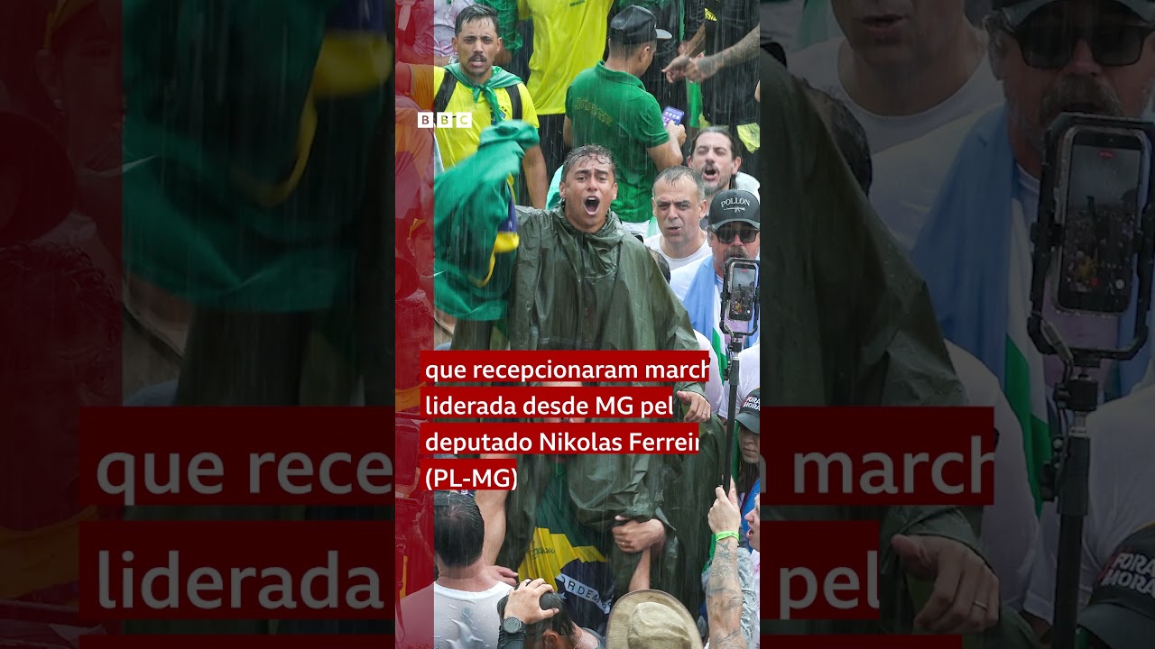 Manifestação bolsonarista é atingida por raio