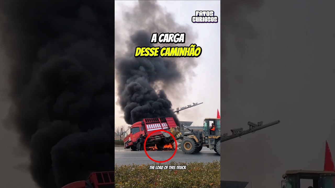 😱 NOBRE ATO DE HEROÍSMO ! Ele Salvou o Caminhão Do Incêndio No Último Segundo 🔥🏗️