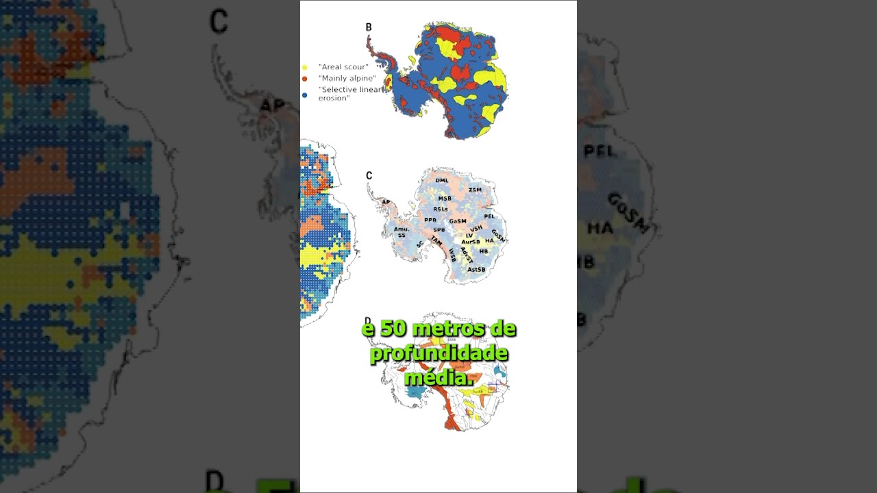 Novo mapa revela o continente oculto sob o gelo da Antártida
