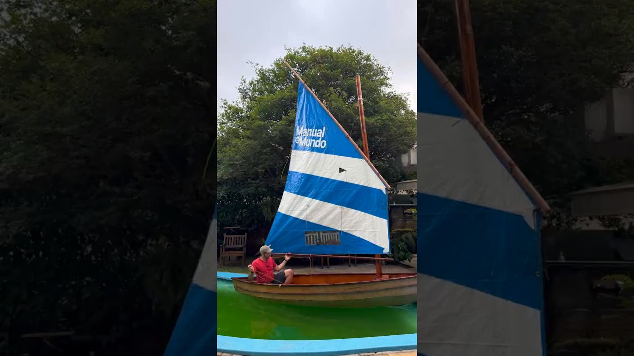 O BARCO ganhou o MOTOR: a VELA!