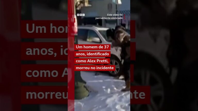 O momento em que agentes federais matam homem a tiros nos EUA