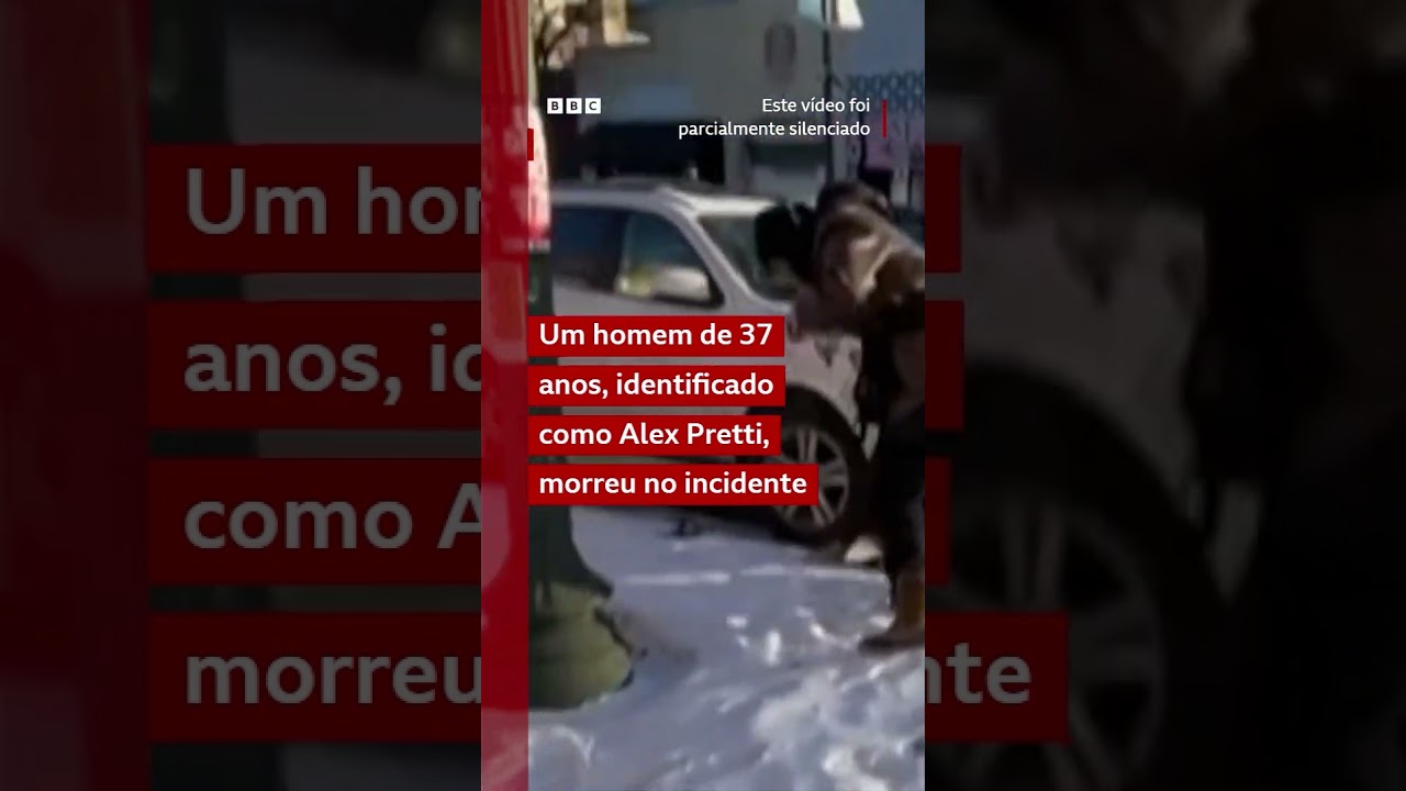 O momento em que agentes federais matam homem a tiros nos EUA