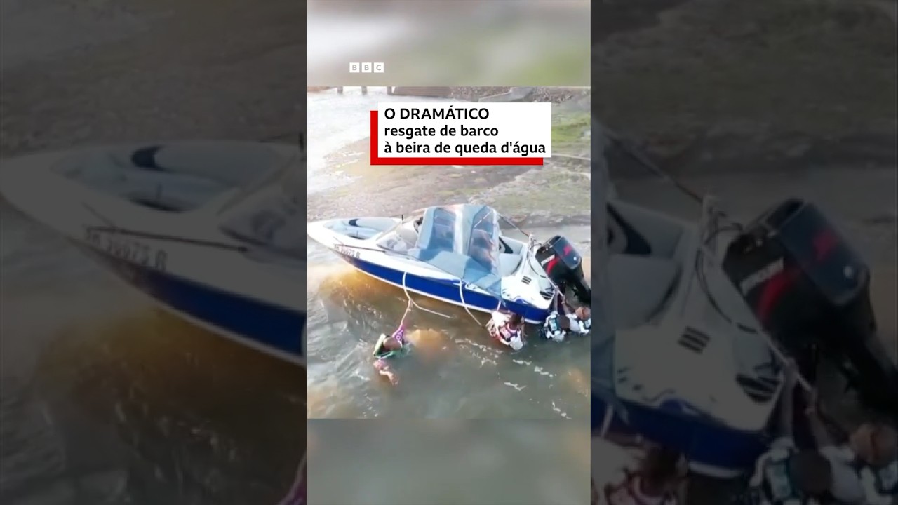 Lancha com quatro tripulantes escapa de queda de 40m em barragem da África do Sul