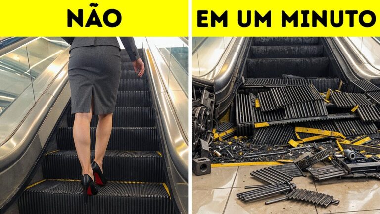 Nunca ande em uma escada rolante parada || Lições de vida que você aprende da maneira mais difícil