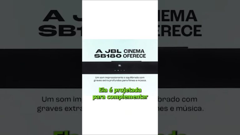 Soundbar da JBL na promoção!