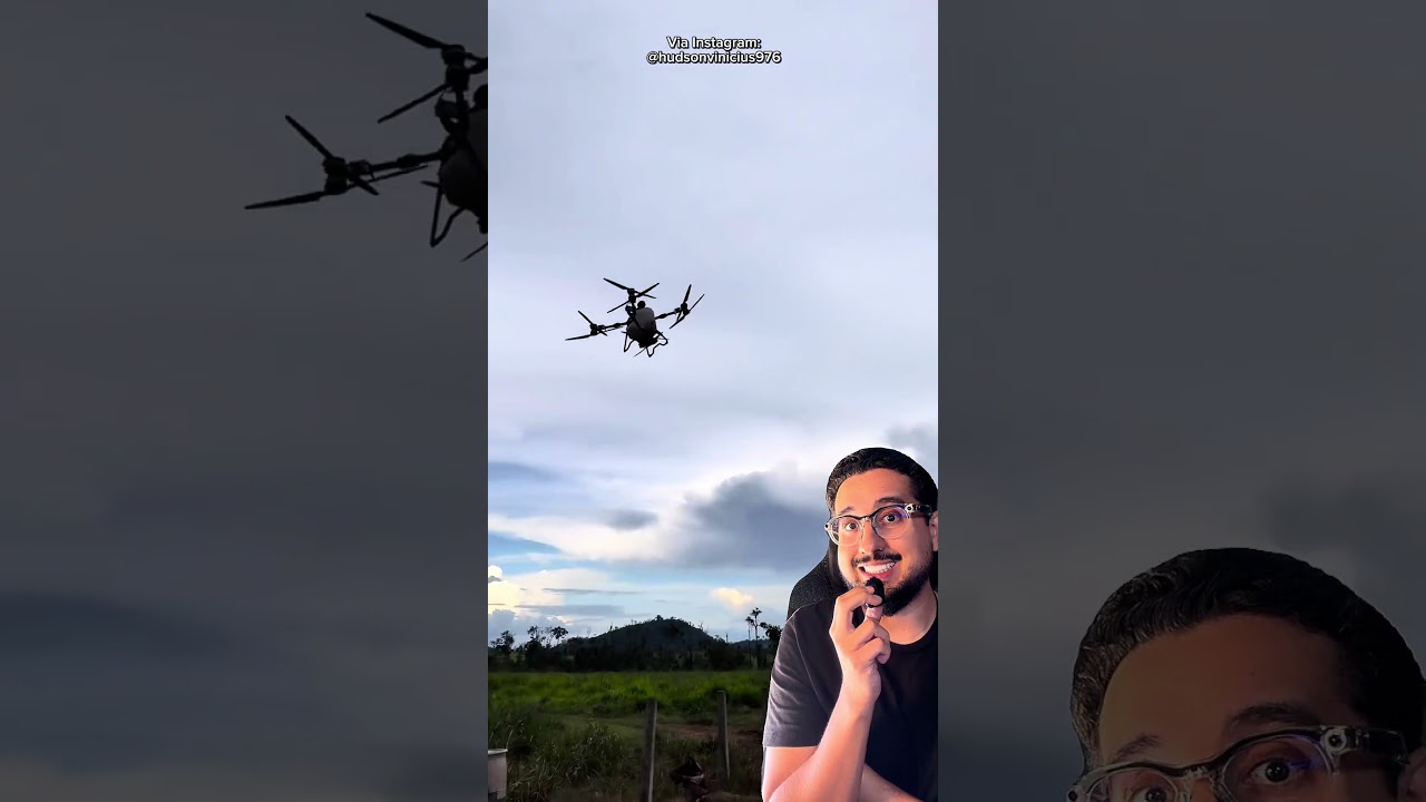 Brasileiro faz drone de carro voador