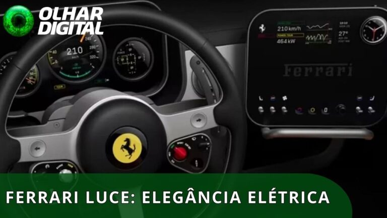 Conheça o interior do primeiro carro 100% elétrico da Ferrari