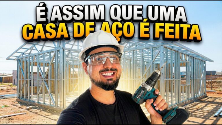 ESSE É O CANTEIRO DE OBRA DE UMA CASA DE AÇO [EPISÓDIO 2 JORNADA CASA]