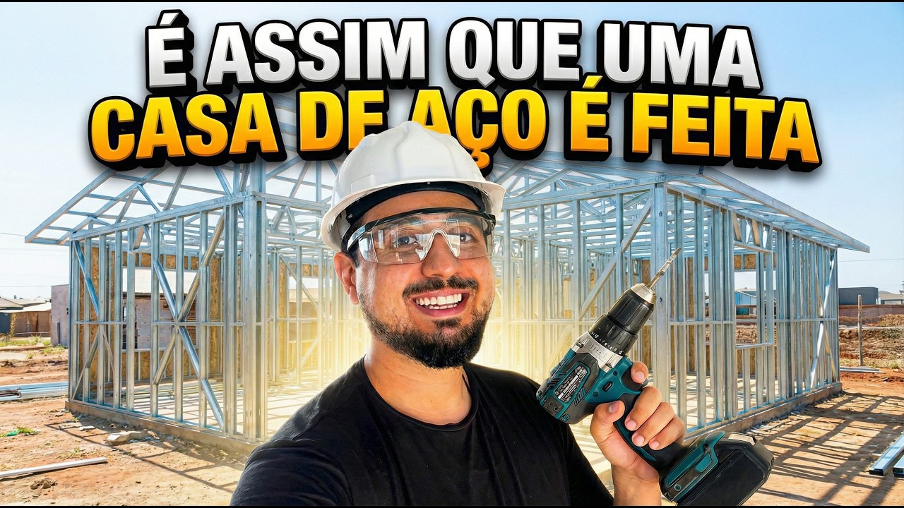 ESSE É O CANTEIRO DE OBRA DE UMA CASA DE AÇO [EPISÓDIO 2 JORNADA CASA]