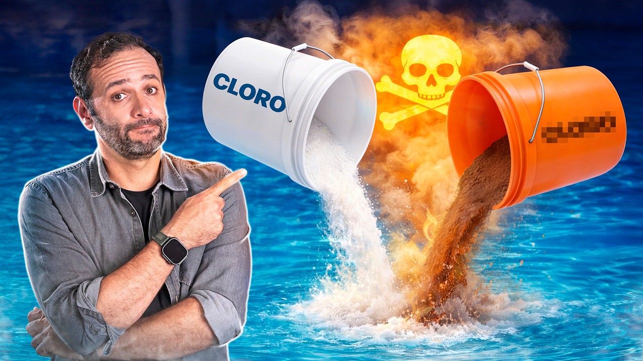 NÃO FAÇA ISSO na PISCINA! O PERIGO do CLORO!