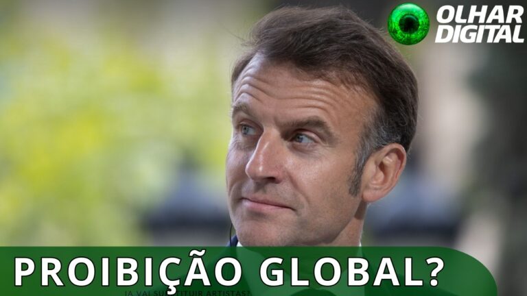 Idade mínima para redes sociais vai ser prioridade da França no G-7, diz Macron.