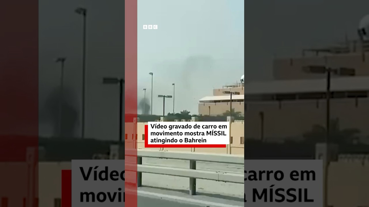 O momento exato em que míssil atinge alvo