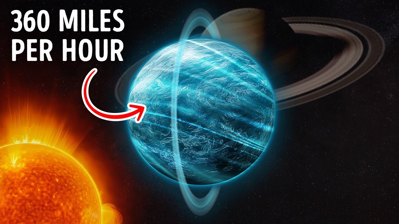 Por que Urano rola em vez de girar como os planetas normais?