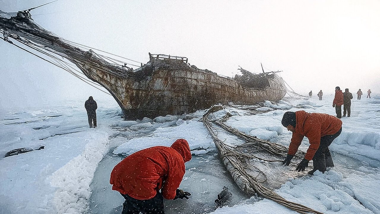 Um navio perdido no tempo encontrado sob as águas da Antártica