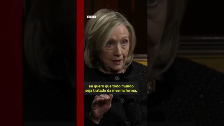 Hillary Clinton é questionada sobre ligações com Epstein em entrevista à BBC