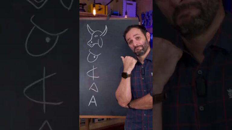 A LETRA A já foi um BOI!