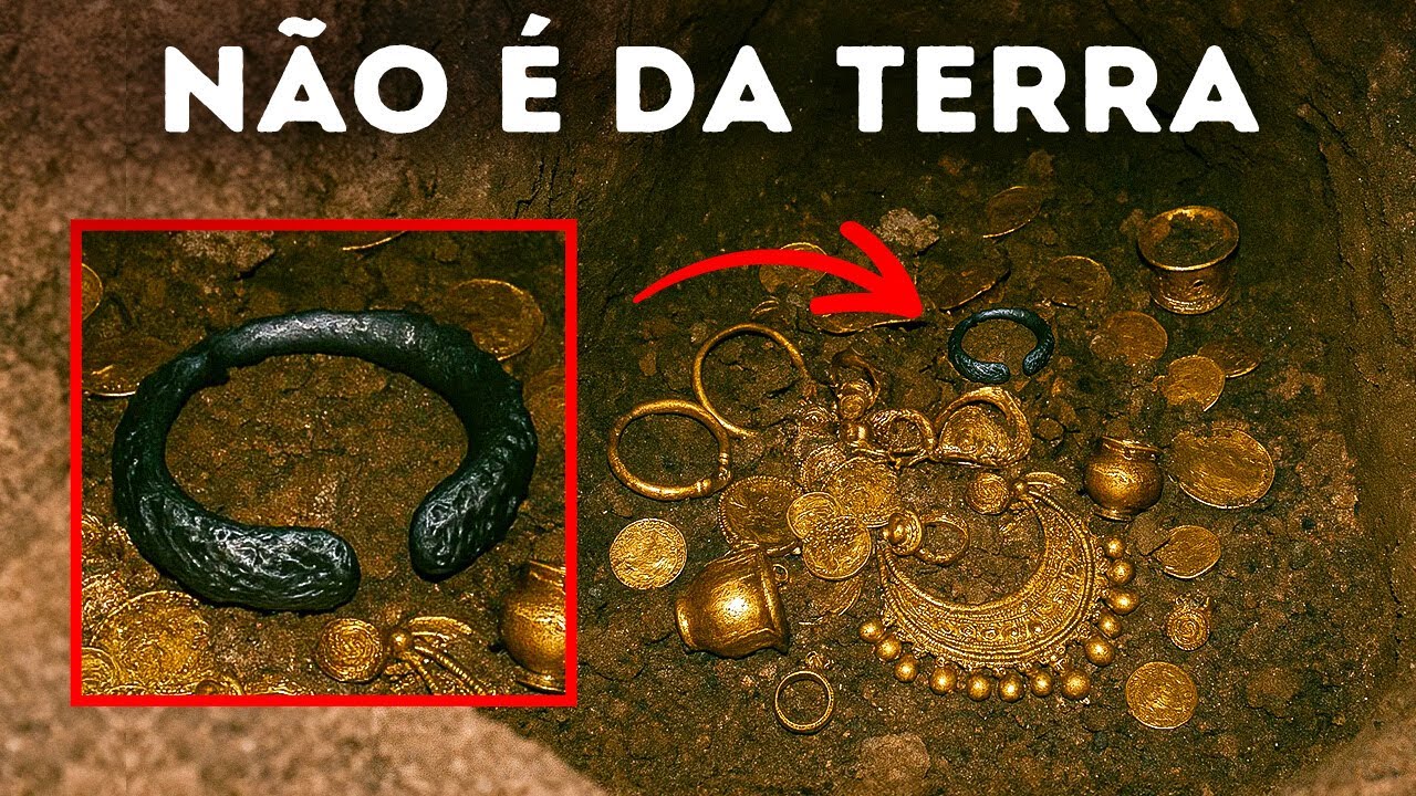 Arqueólogos encontram tesouro com metal que não é da Terra