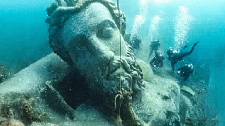 Arqueólogos encontraram uma das sete maravilhas no fundo do mar