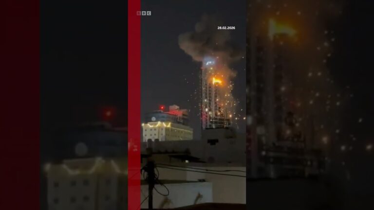 Drone atinge prédio na capital do Bahrein