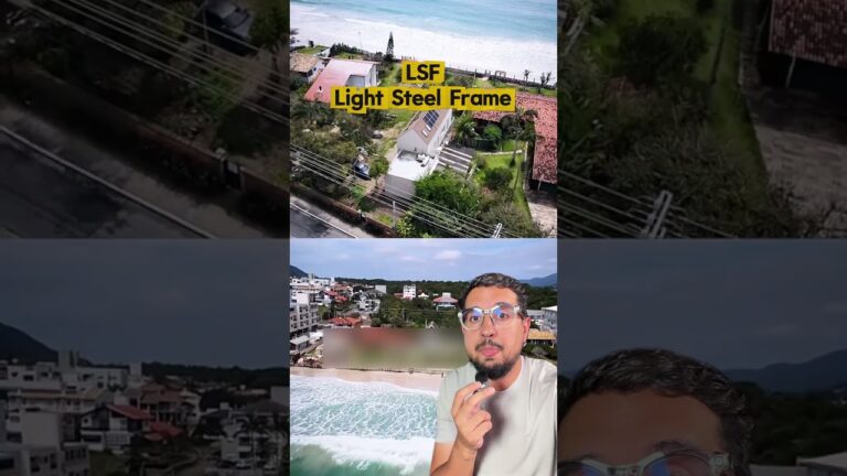 Estão fazendo casas de aço na praia