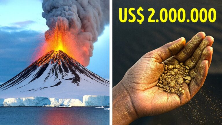 Este vulcão cospe ouro – US$ 6.000 por dia!