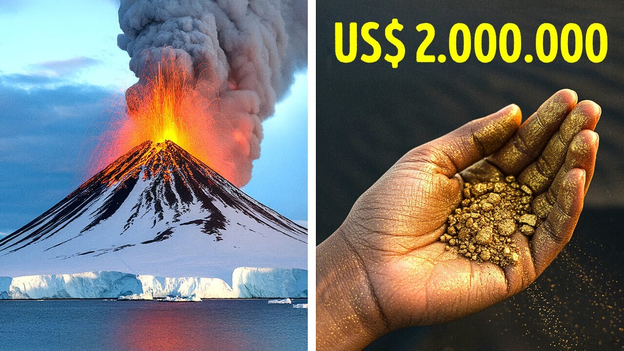 Este vulcão cospe ouro – US$ 6.000 por dia!
