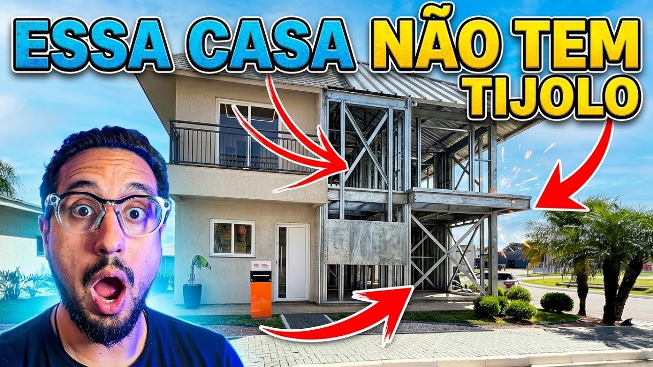 NÃO USARAM NENHUM TIJOLO NESSA CASA DE AÇO ￼