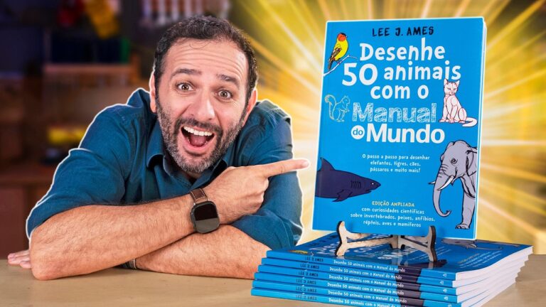 NOVA edição AMPLIADA do DESENHE 50 ANIMAIS com o MANUAL do MUNDO!