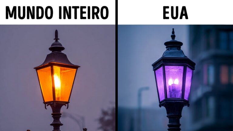 Por que os postes de luz dos EUA estão ficando roxos + outros fatos sobre os EUA