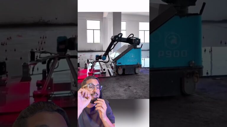 Primeiro robô que assenta piso automaticamente