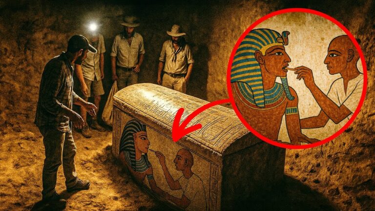 Arqueólogos esperavam encontrar uma múmia, mas em vez disso, encontraram uma mensagem