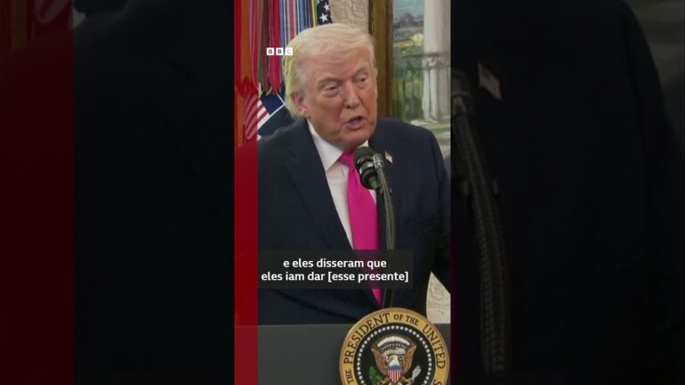 Trump afirma que Irã deu um 'presente' aos Estados Unidos