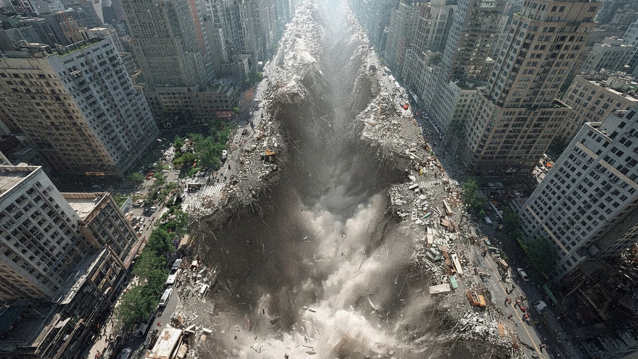 Uma bolha gigante está se dirigindo lentamente para Nova York