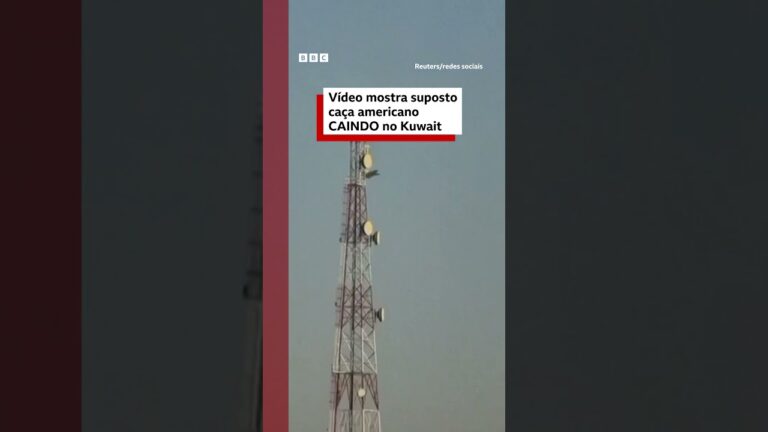 Vídeo mostra suposto caça americano caindo no Kuwait