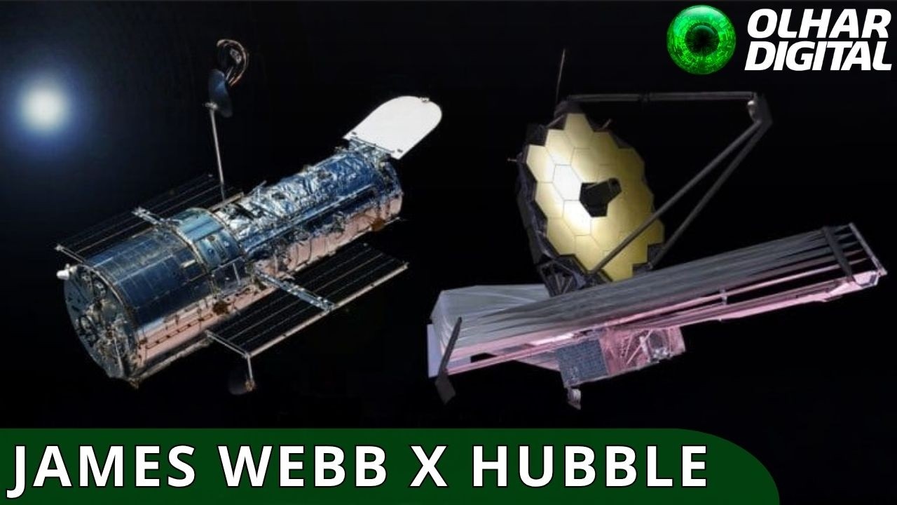 Confira a diferença das imagens feitas pelos telescópios James Webb e Hubble