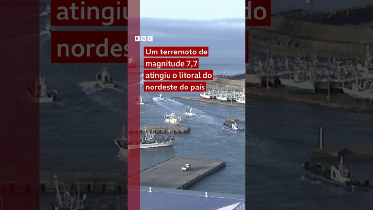 Japão está em alerta máximo após um terremoto de magnitude 7,5 no litoral nordeste do país