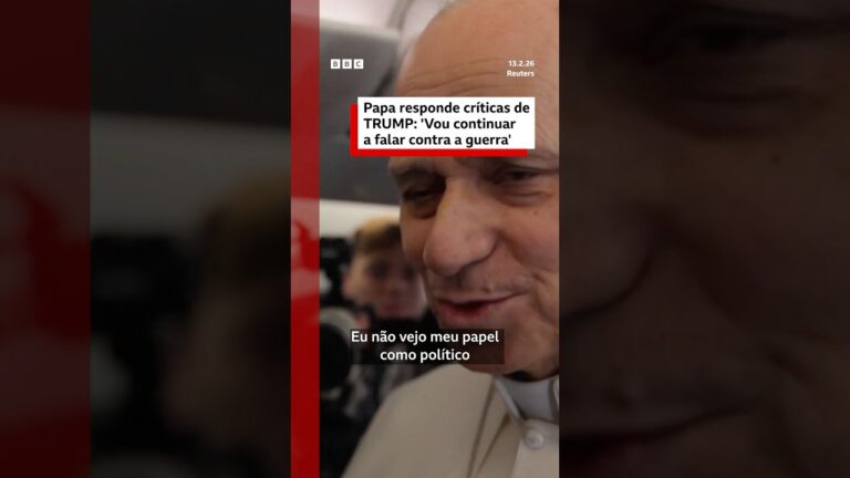 A resposta do papa Leão 14 às críticas de Trump