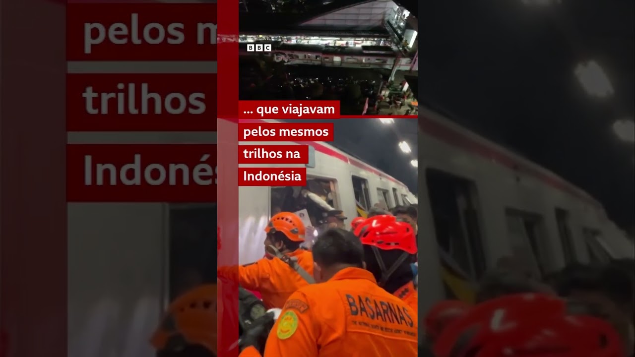 Acidente entre trens deixa mortos e feridos na Indonésia