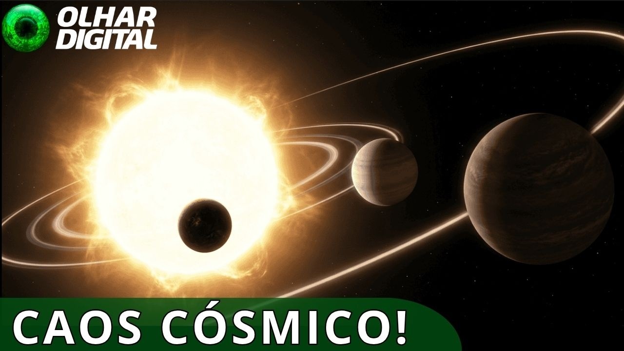 Astrônomos flagram planetas ‘atrasados’ e órbitas fora de controle