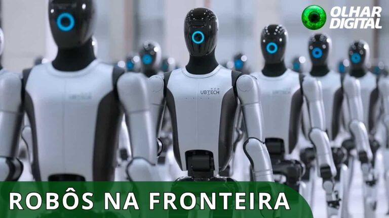 China quer usar 10 mil robôs humanoides em fronteira